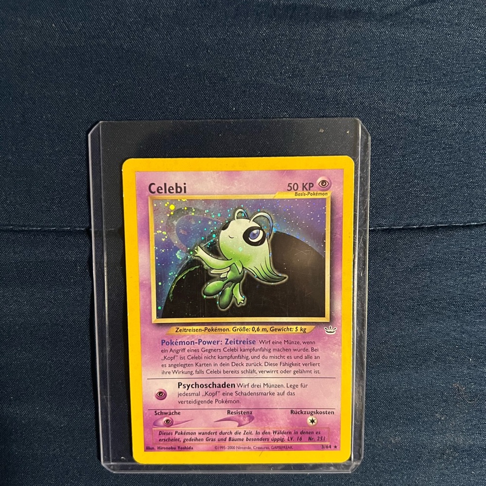 Celebi pokemon card